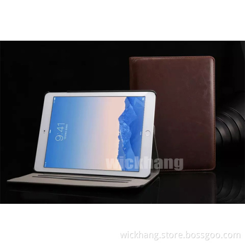 High Quality Crazy PU Leather Case for iPad Air 2 / iPad 6